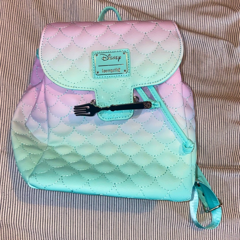 Disney Loungefly Mini Backpack - Little Mermaid Scales Ombre Mini Backpack